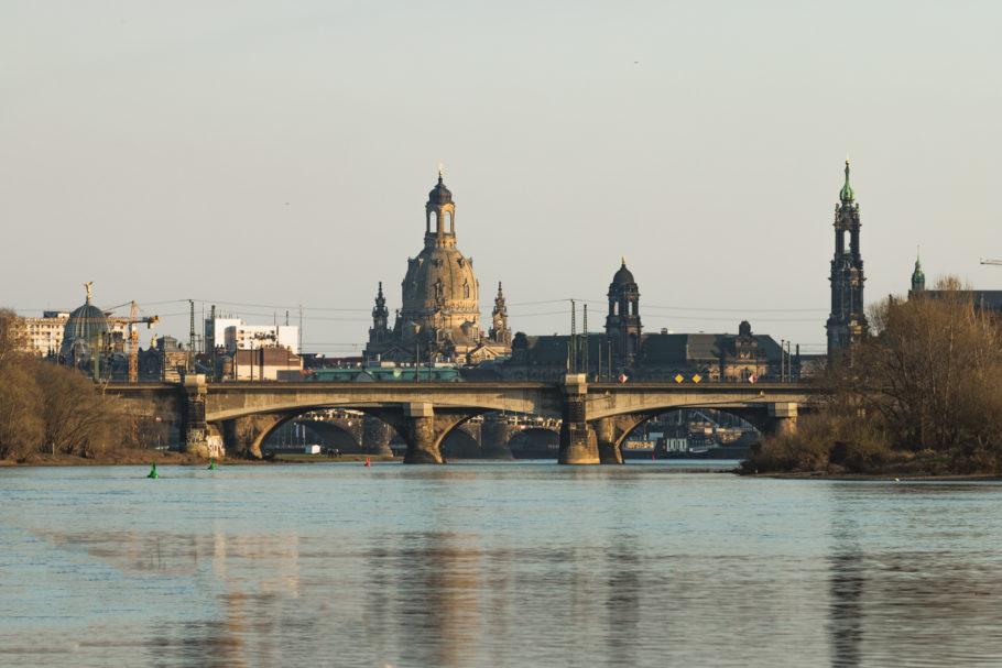 Blick auf die Altstadt von Dresden